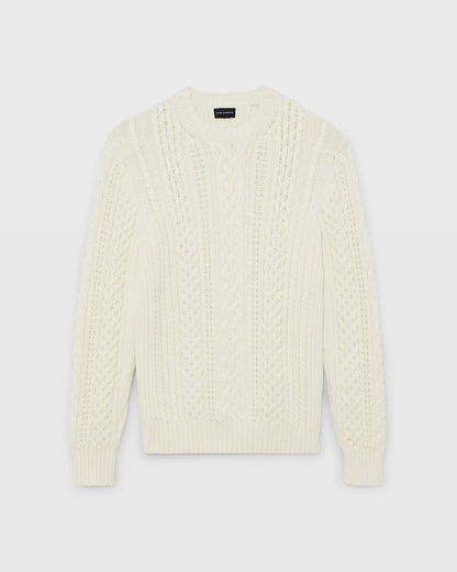 Large Cable Crewneck
