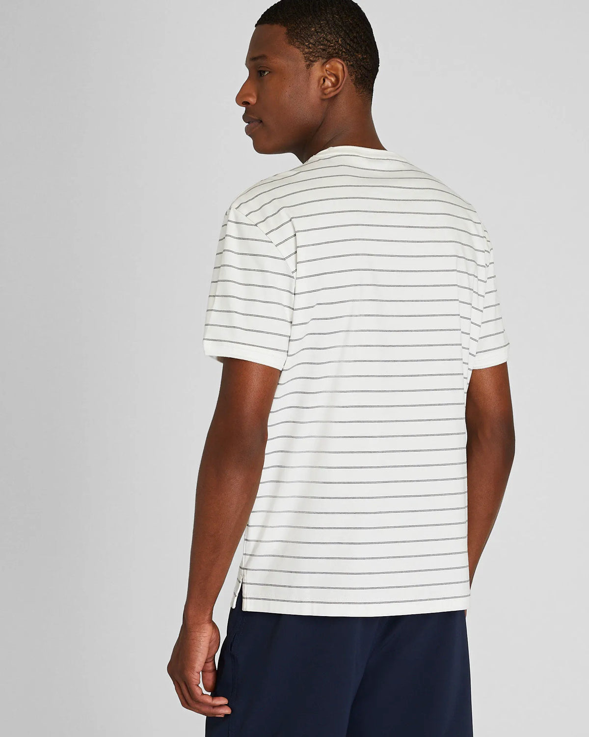Short Sleeve Refined Stripe Tee