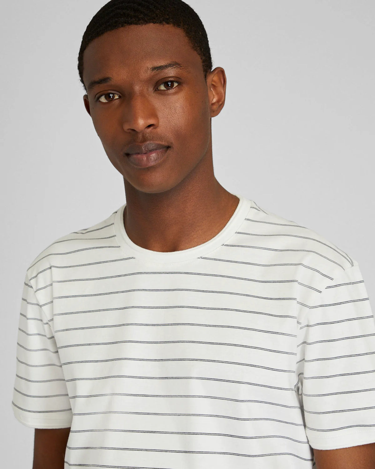 Short Sleeve Refined Stripe Tee