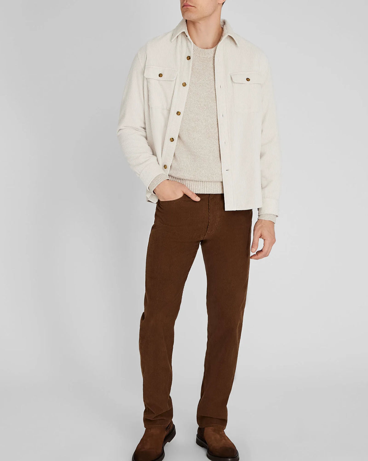 Corduroy 5-Pocket Straight Pant
