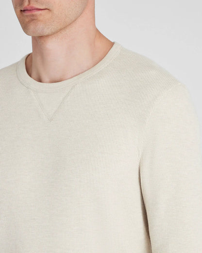 Long-Sleeve Waffle Crew