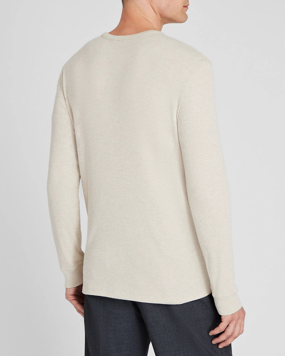 Long-Sleeve Waffle Crew