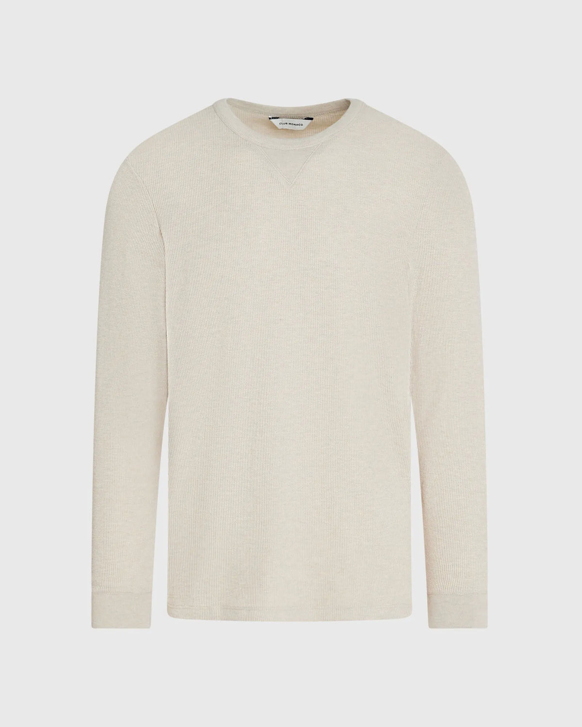 Long-Sleeve Waffle Crew