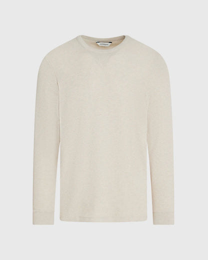 Long-Sleeve Waffle Crew