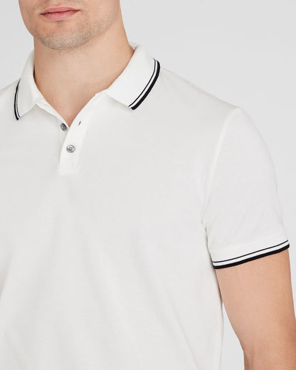 Tipped Collar Cotton Polo