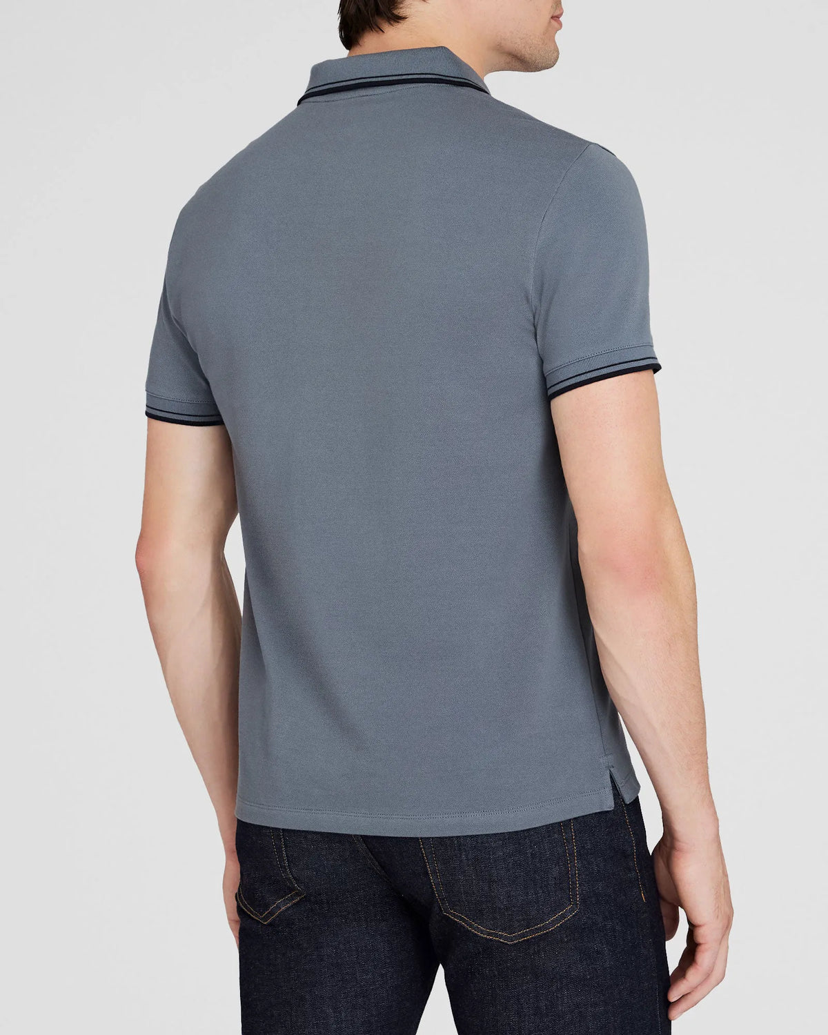 Tipped Collar Cotton Polo