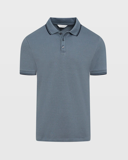 Tipped Collar Cotton Polo