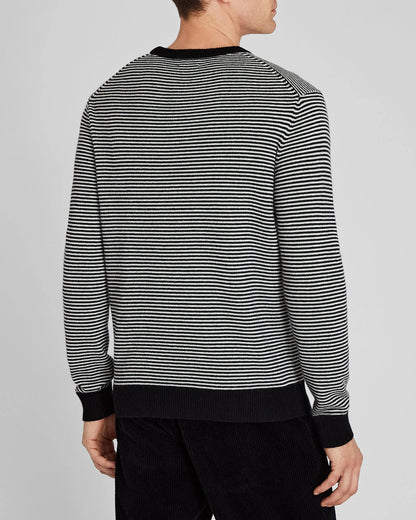 Wool-Blend Striped Crewneck Sweater