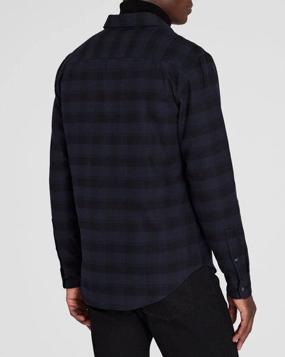 Tonal Plaid Lightweight Flannel Shirt