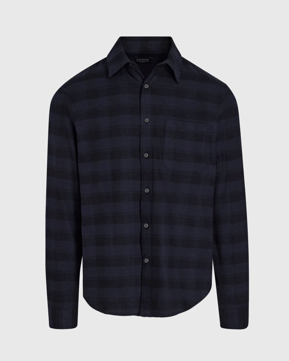 Tonal Plaid Lightweight Flannel Shirt