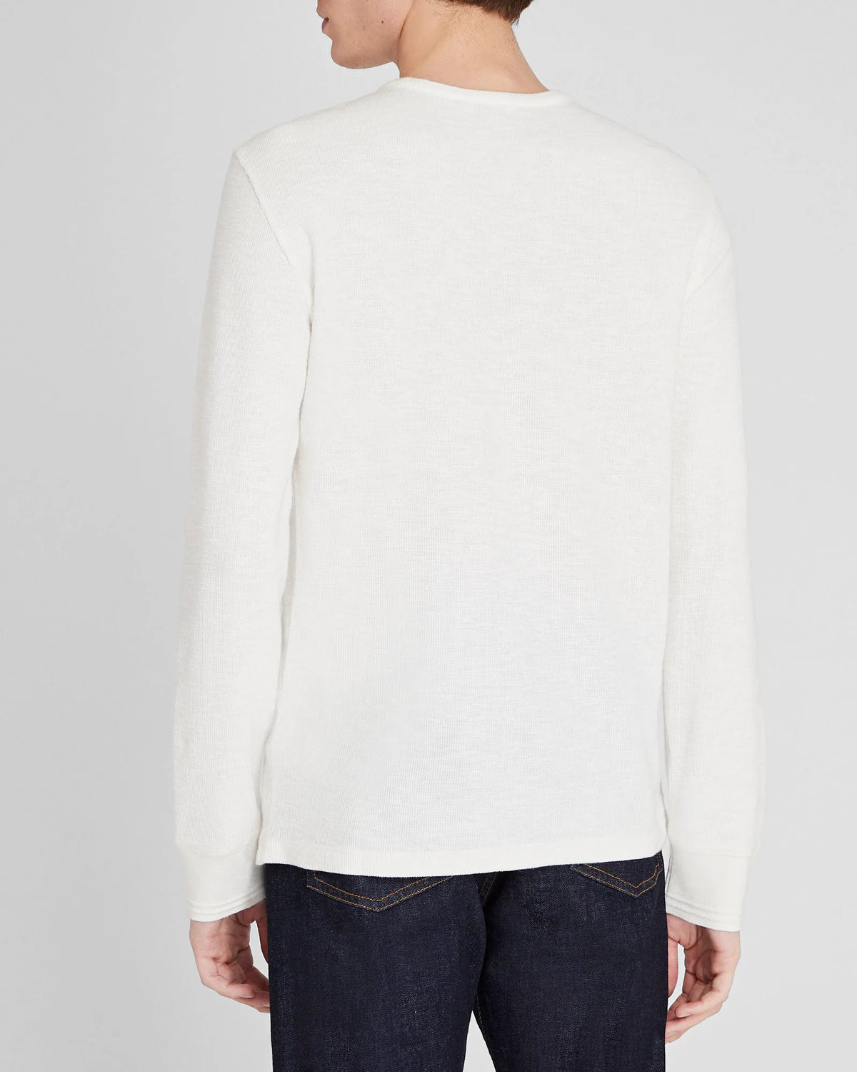 Textured Rib Long-Sleeve Henley