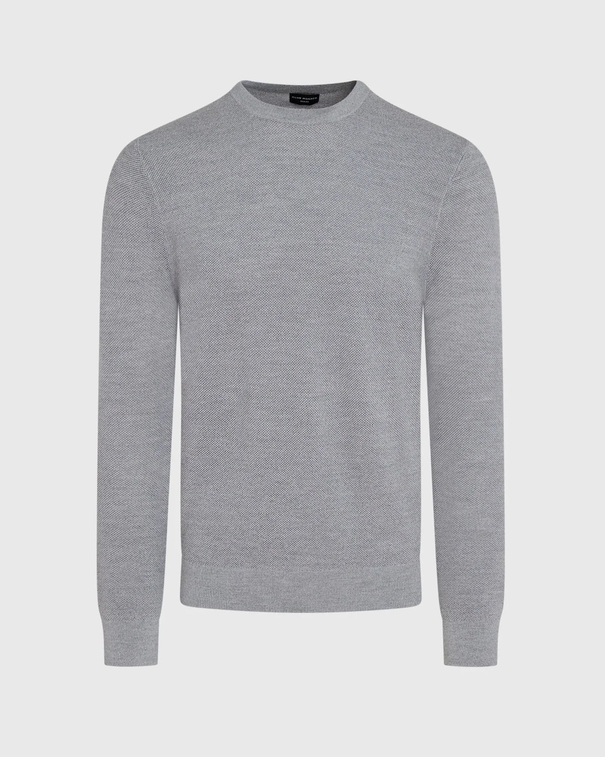 Wool Long-Sleeve Stitch Crew