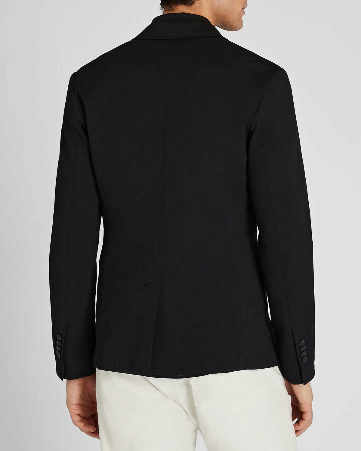 Deconstructed Pique Knit Blazer