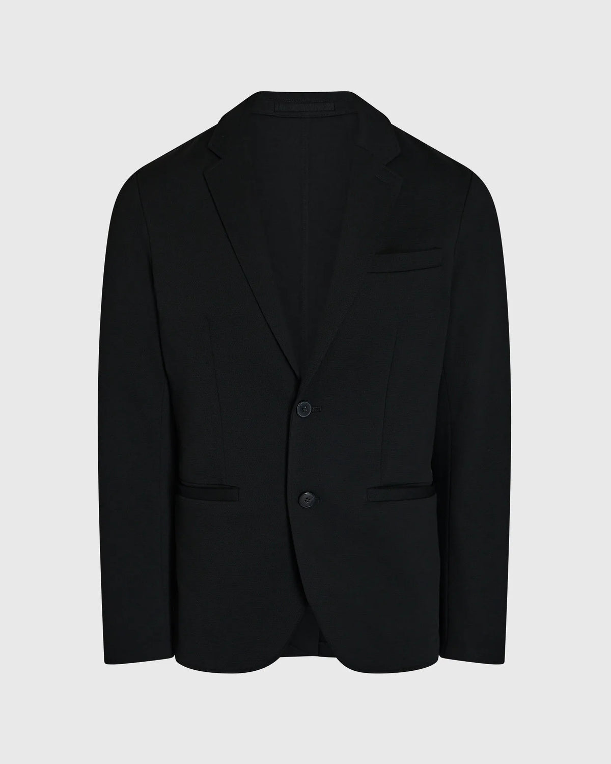 Deconstructed Pique Knit Blazer