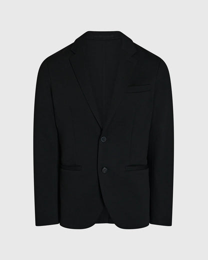 Deconstructed Pique Knit Blazer