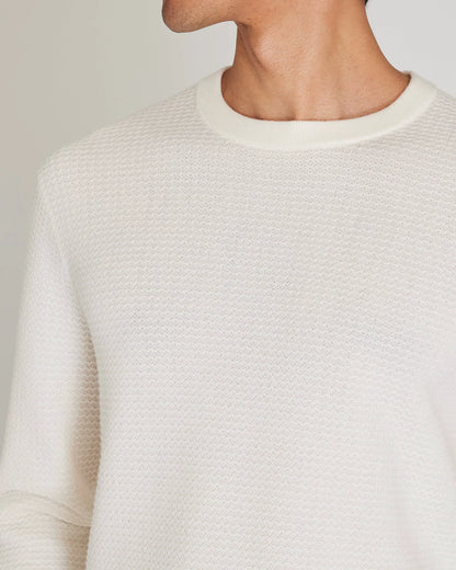 Long-Sleeve Refined Wool Sweater