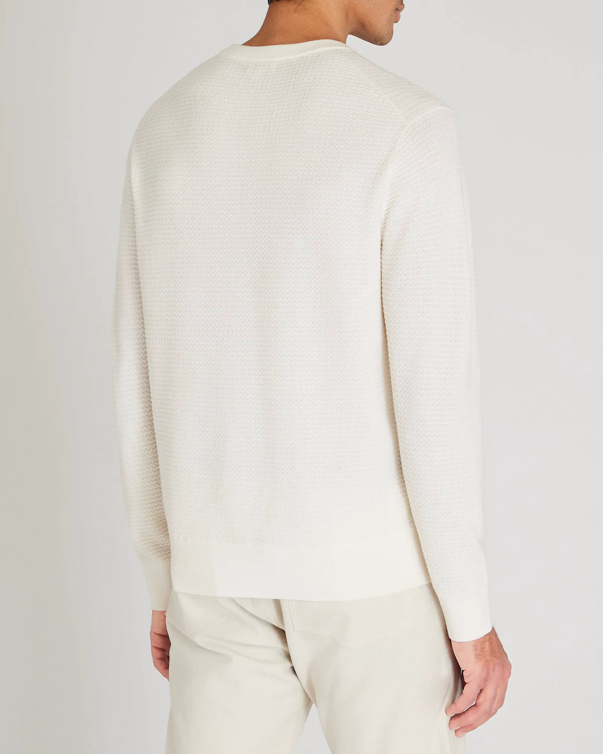 Long-Sleeve Refined Wool Sweater