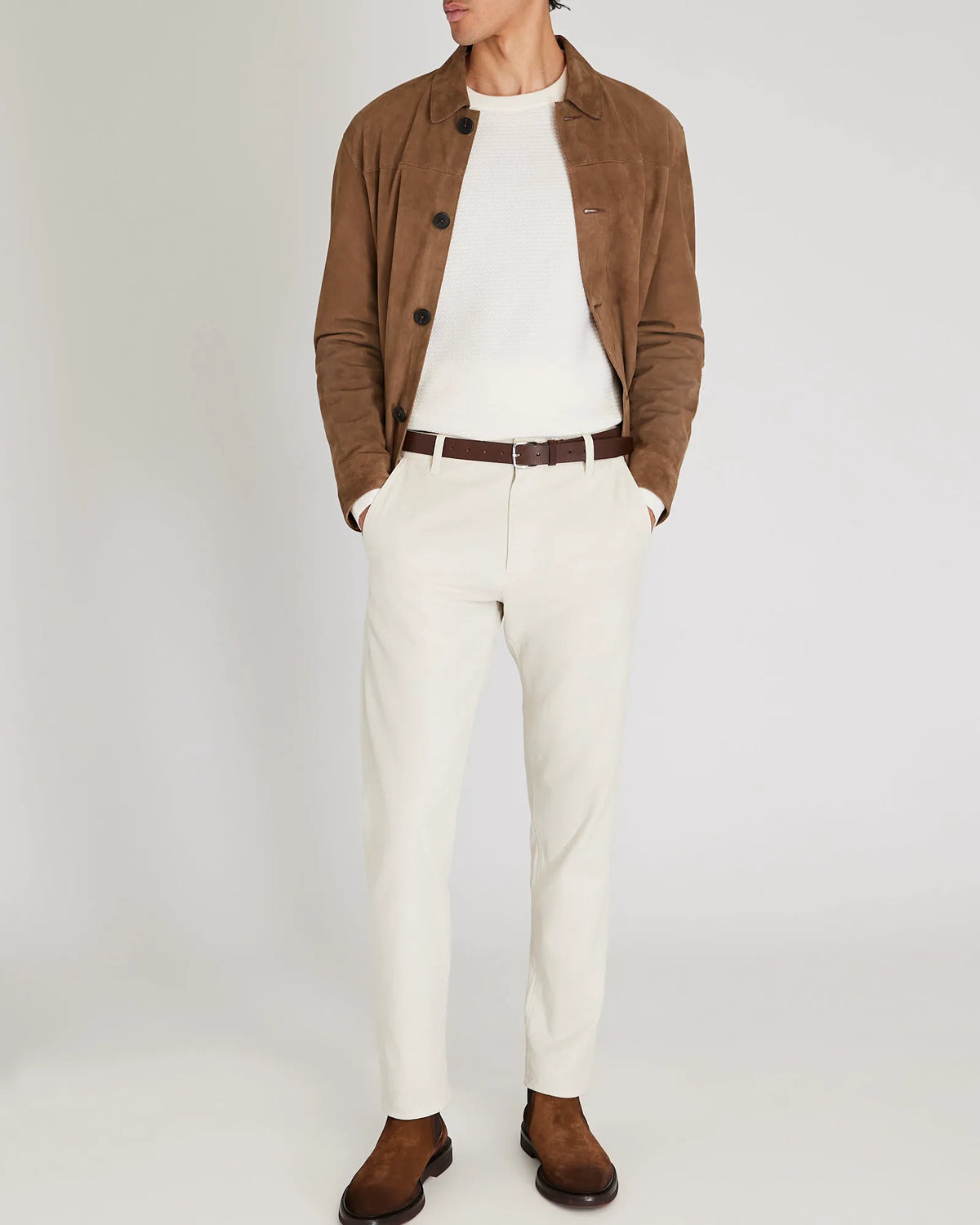 Long-Sleeve Refined Wool Sweater
