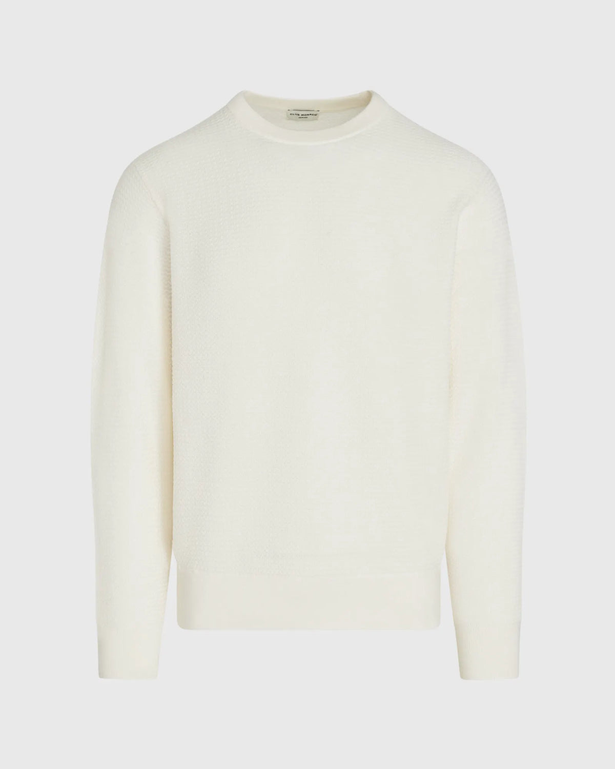 Long-Sleeve Refined Wool Sweater