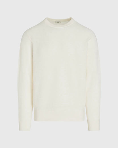 Long-Sleeve Refined Wool Sweater
