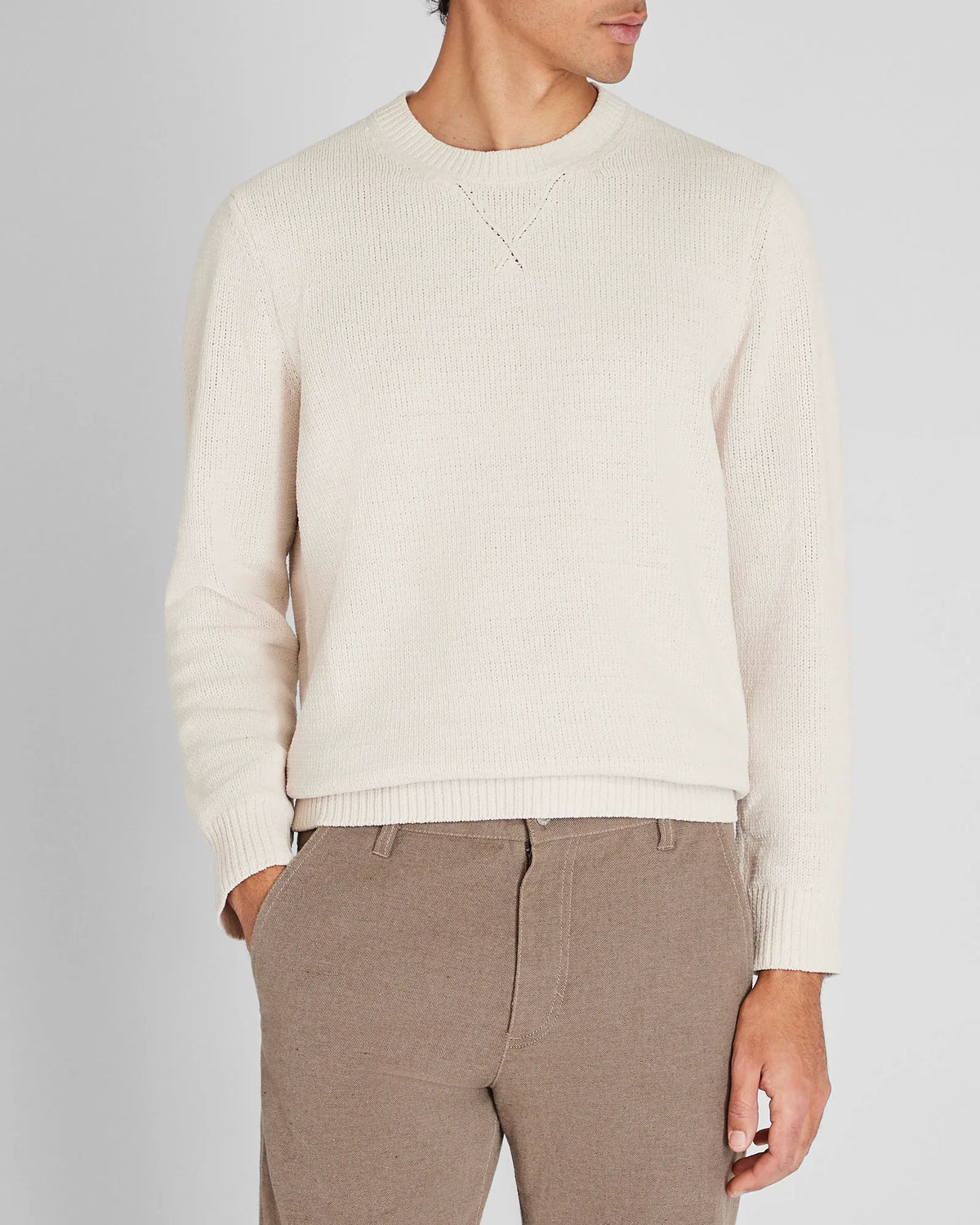 Statement Chenille Crewneck Sweater