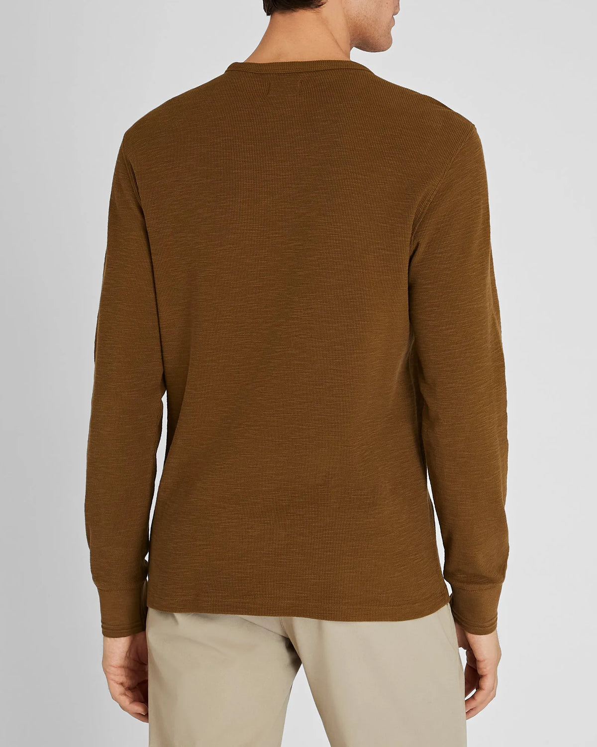 Long-Sleeve Ribbed Slub Tee