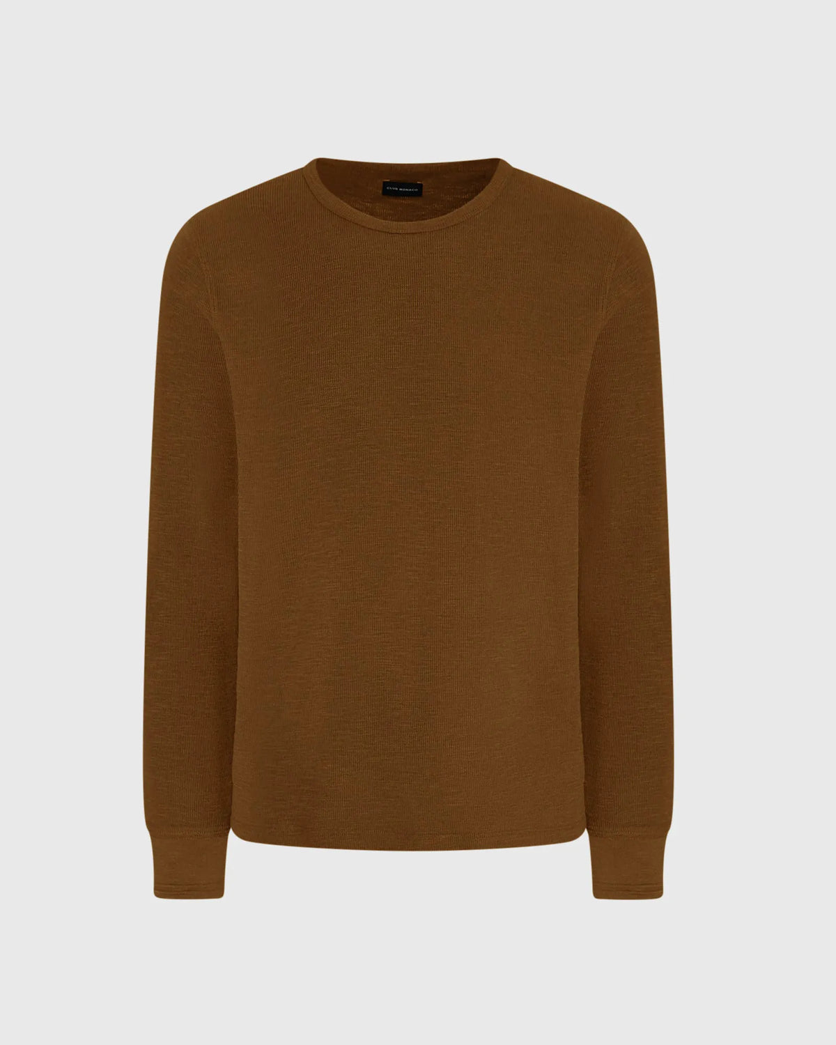 Long-Sleeve Ribbed Slub Tee