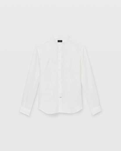 Band Collar Linen Shirt