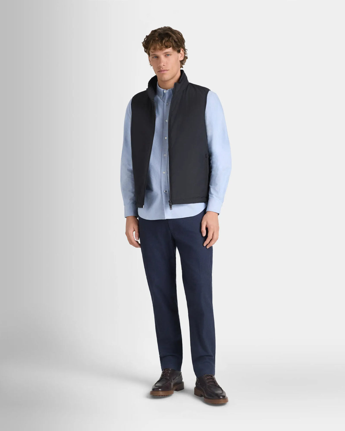Long-Sleeve Solid Oxford Shirt