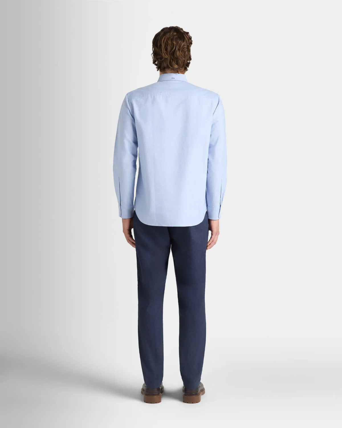 Long-Sleeve Solid Oxford Shirt