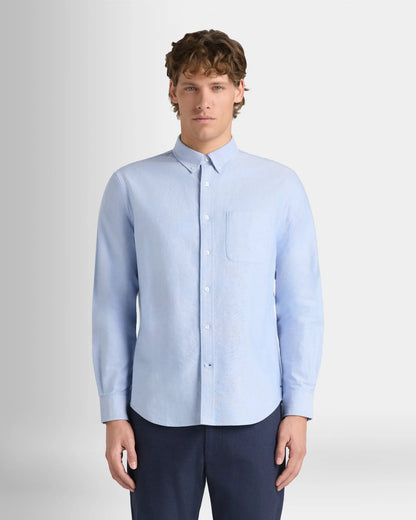 Long-Sleeve Solid Oxford Shirt