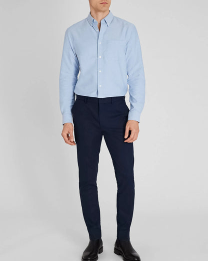 Long-Sleeve Solid Oxford Shirt