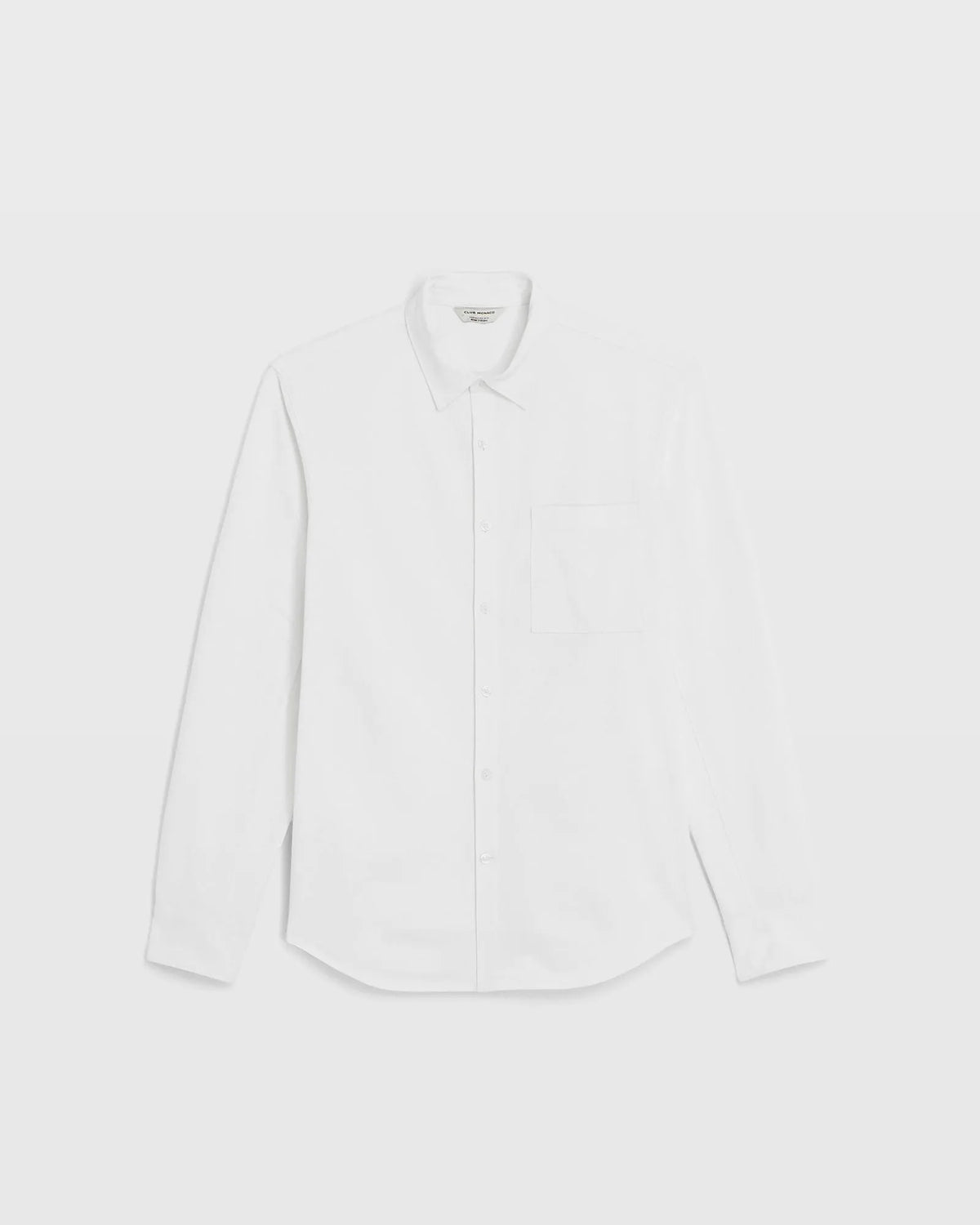 Long Sleeve Pique Oxford Knit Shirt