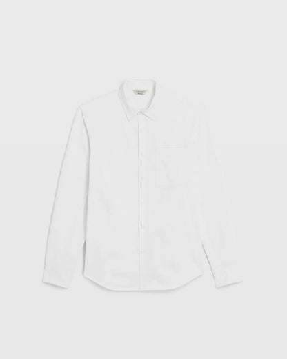 Long Sleeve Pique Oxford Knit Shirt