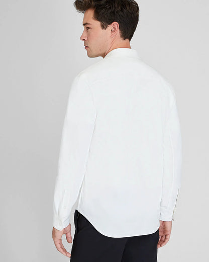 Long Sleeve Pique Oxford Knit Shirt