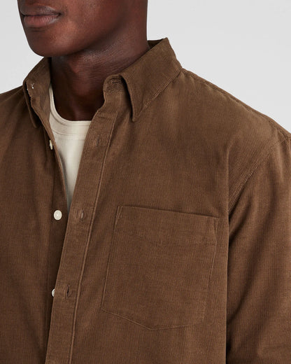 Long-Sleeve Corduroy Shirt
