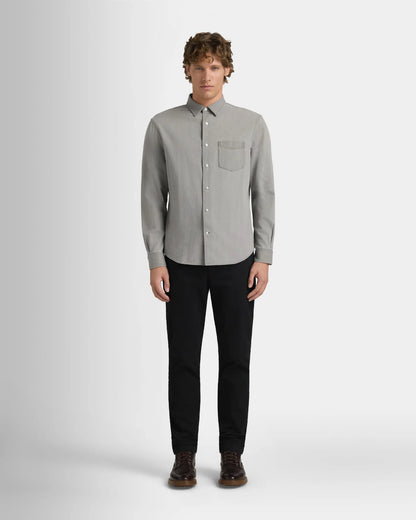 Long-Sleeve Denim Shirt