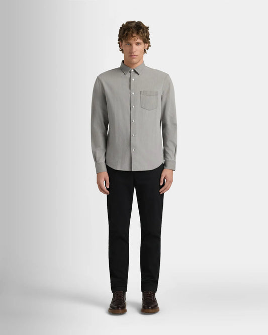 Long-Sleeve Denim Shirt