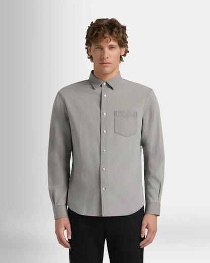 Long-Sleeve Denim Shirt