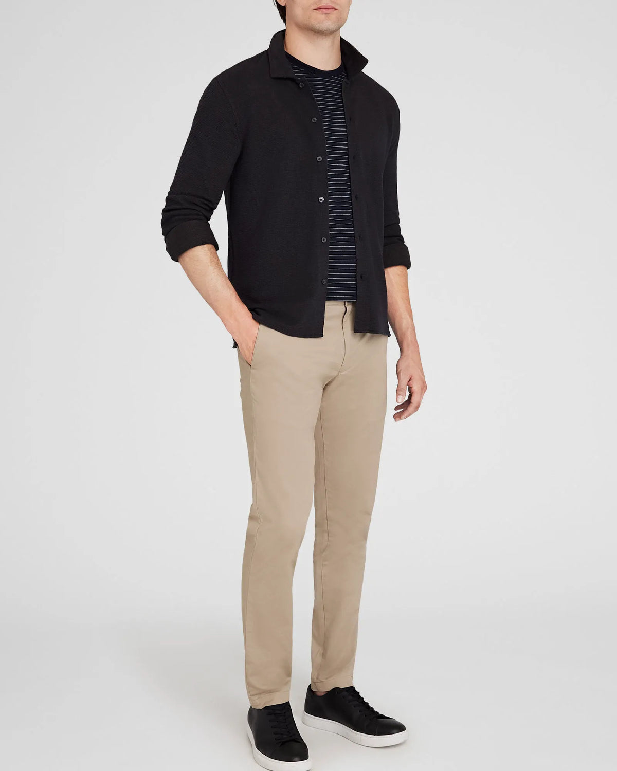 Relaxed Waffle Knit Shirt